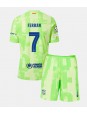 Barcelona Ferran Torres #7 Replika Tredje Kläder Barn 2024-25 Kortärmad (+ byxor)